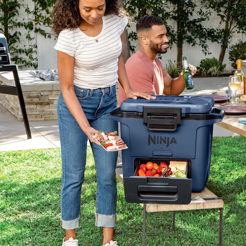 Ninja FrostVault™ 30qt Hard Cooler with Dry Zone, Lakeshore Blue