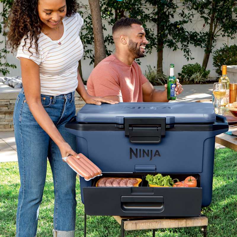 Ninja FrostVault™ 50qt Hard Cooler with Dry Zone, Lakeshore Blue