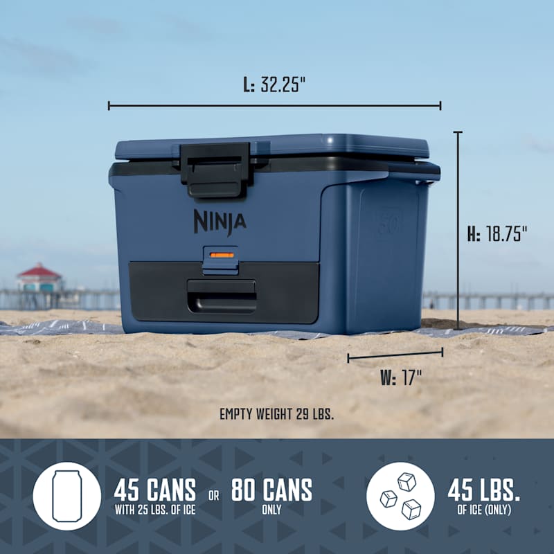 Ninja FrostVault™ 50qt Hard Cooler with Dry Zone, Lakeshore Blue