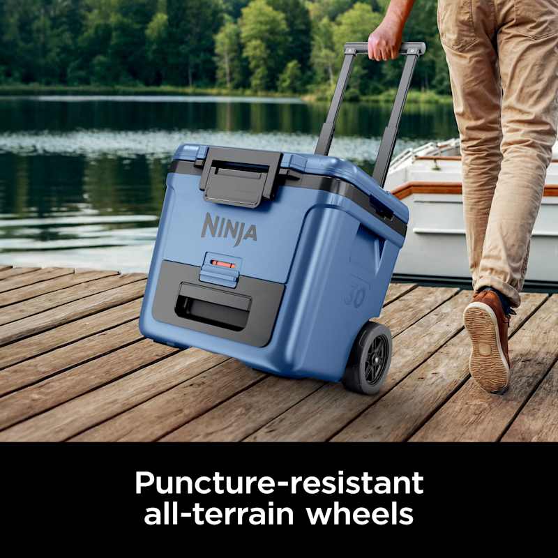Ninja FrostVault™ 30qt Wheeled Cooler with Dry Zone, Lakeshore Blue