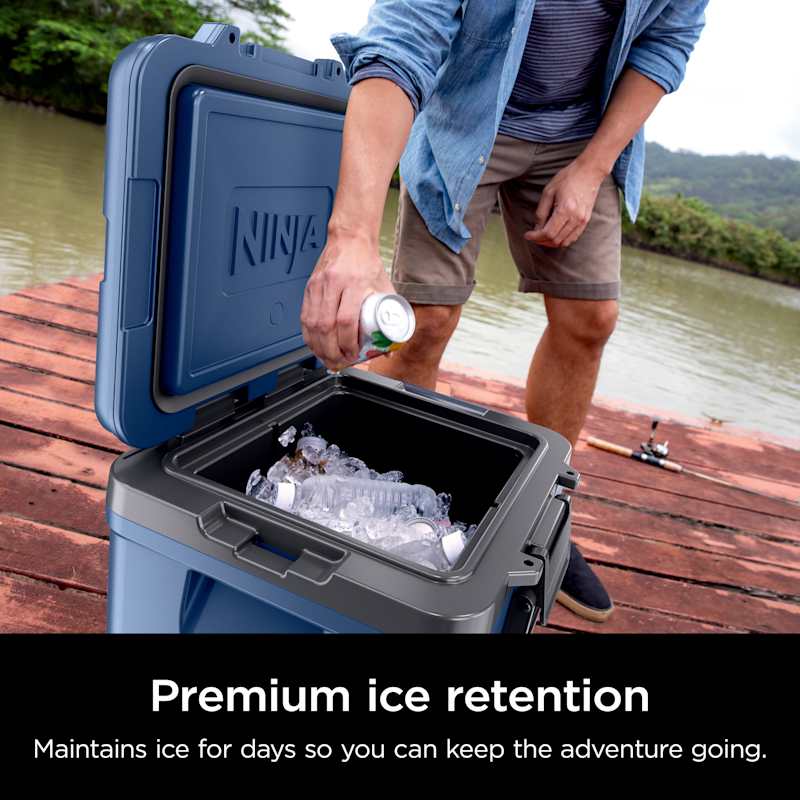 Ninja FrostVault™ 30qt Wheeled Cooler with Dry Zone, Lakeshore Blue