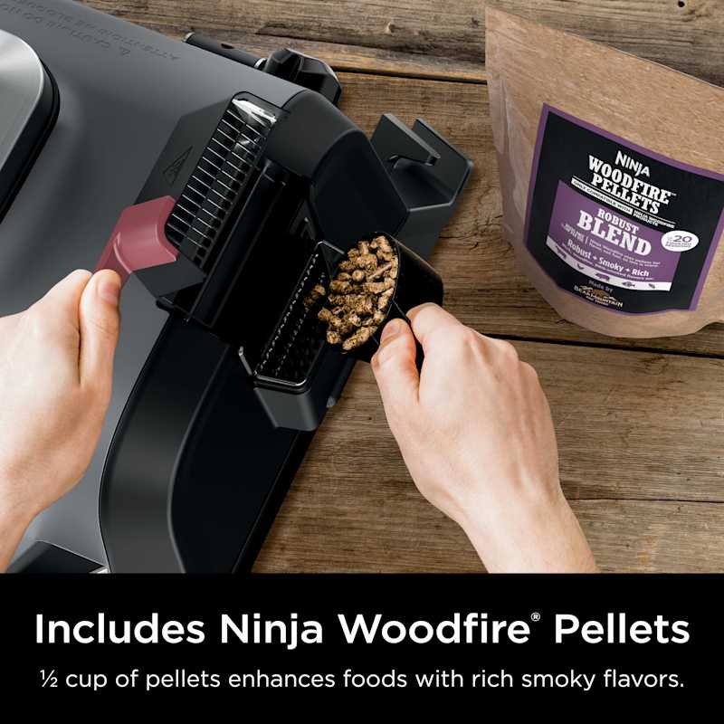 Ninja Woodfire® Outdoor Grill & Smoker, 6-in-1 Functionality