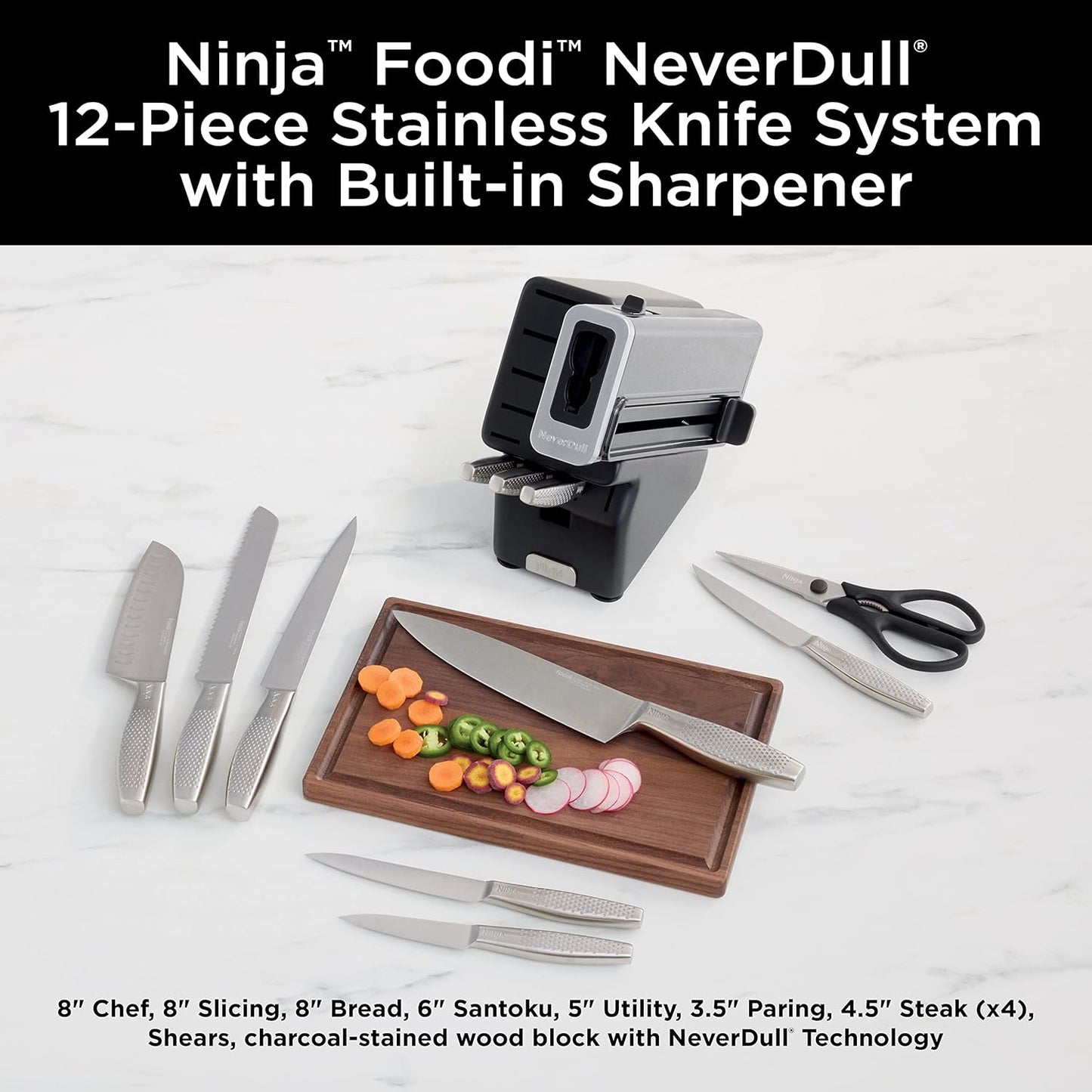 Ninja™ Foodi™ NeverDull™ Essential Knife System 12 Piece Set