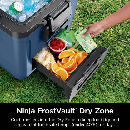 Ninja FrostVault™ 30qt Wheeled Cooler with Dry Zone, Lakeshore Blue