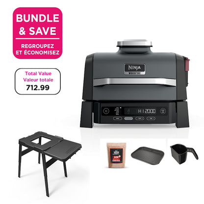 Ninja Woodfire® Outdoor Grill & Smoker, 6-in-1 Functionality