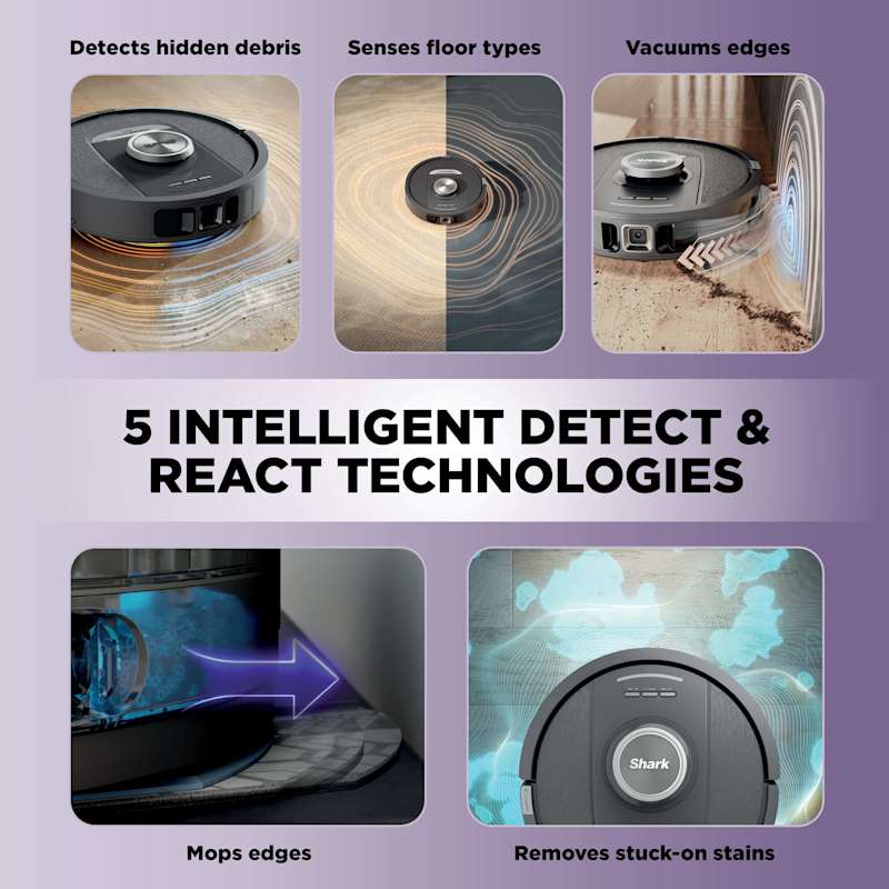 Shark PowerDetect™ 2-in-1 Robot Vacuum and Mop with NeverTouch™ Base
