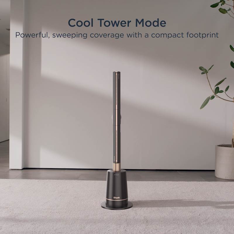 Shark™ TurboBlade™ Ultra-Powerful Bladeless Tower Fan (Charcoal)